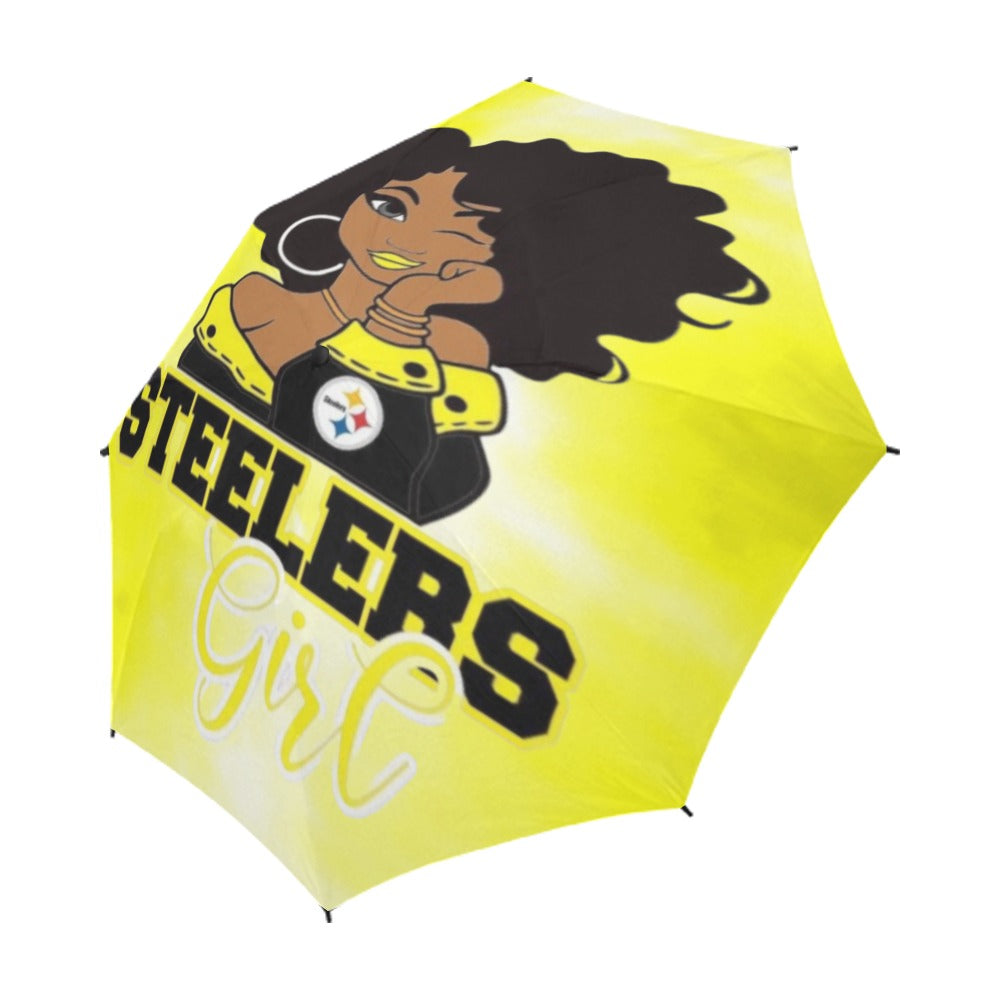 Multi-Team Girl Semi-Automatic Foldable Umbrella