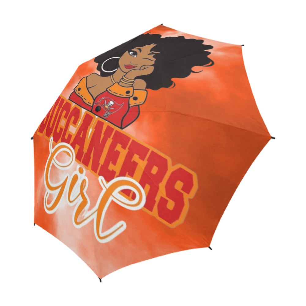 Multi-Team Girl Semi-Automatic Foldable Umbrella