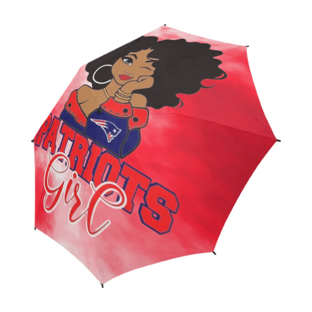 Multi-Team Girl Semi-Automatic Foldable Umbrella