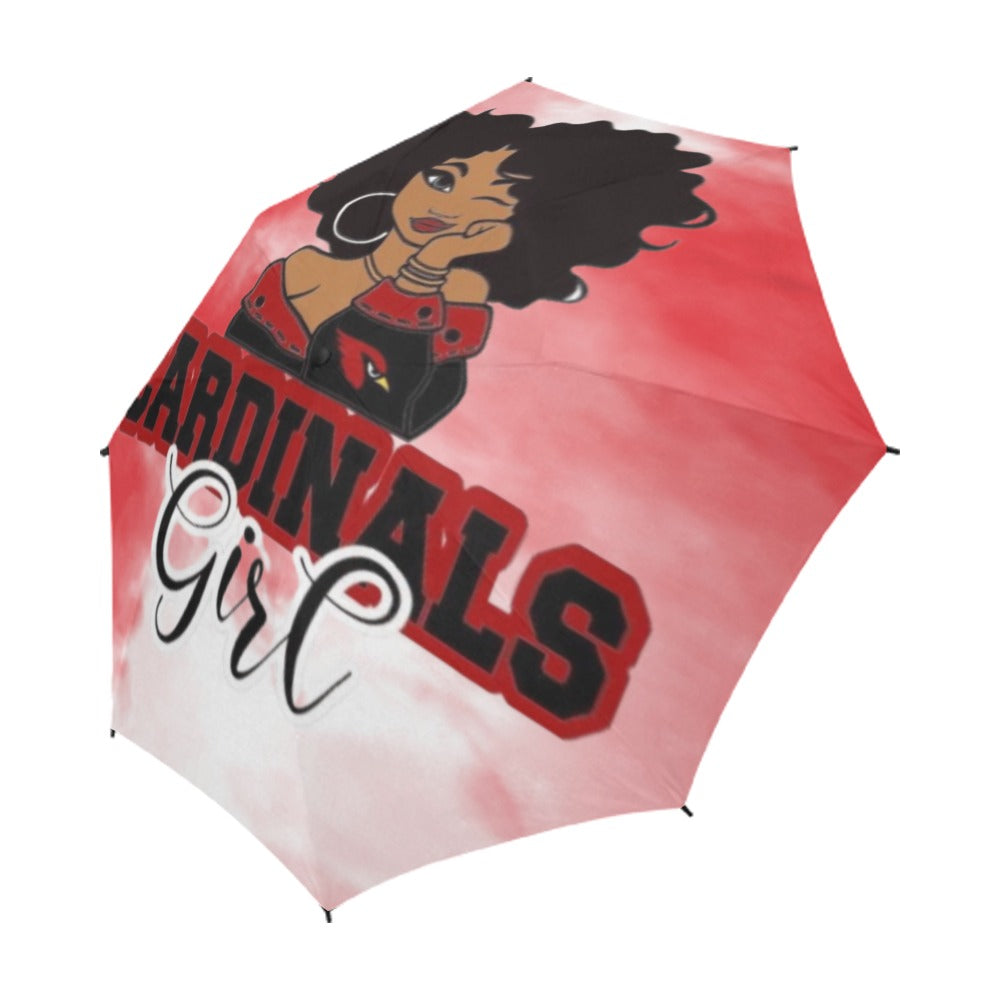 Multi-Team Girl Semi-Automatic Foldable Umbrella