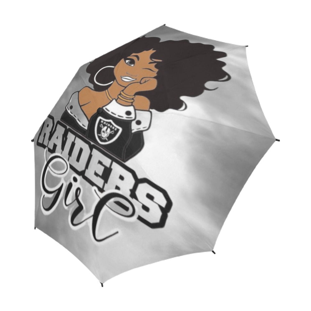 Multi-Team Girl Semi-Automatic Foldable Umbrella