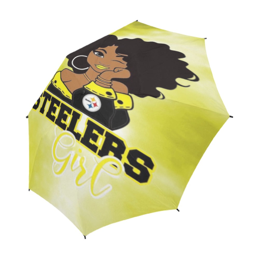 Multi-Team Girl Semi-Automatic Foldable Umbrella