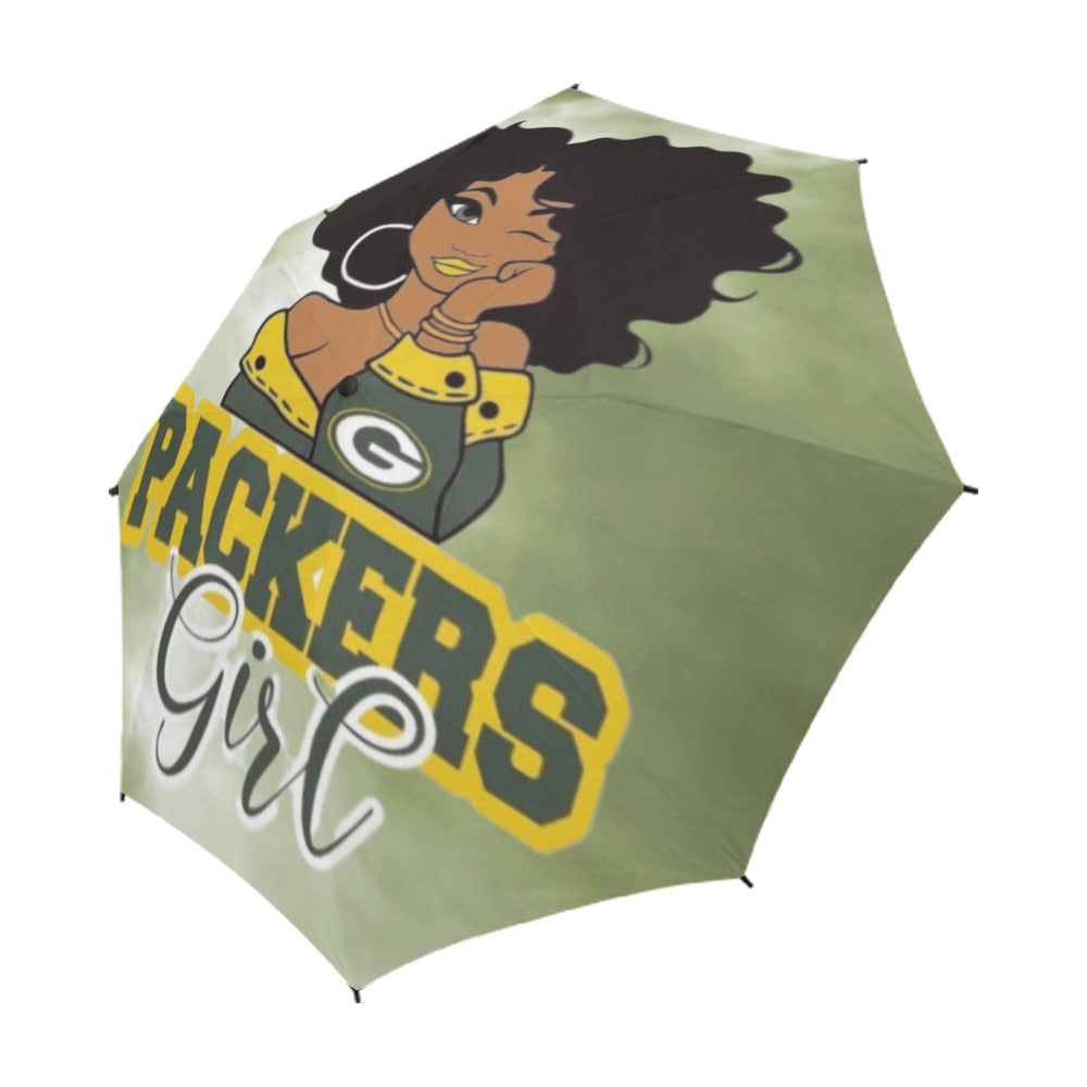 Multi-Team Girl Semi-Automatic Foldable Umbrella