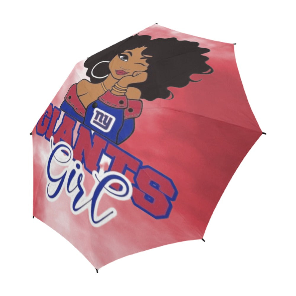 Multi-Team Girl Semi-Automatic Foldable Umbrella