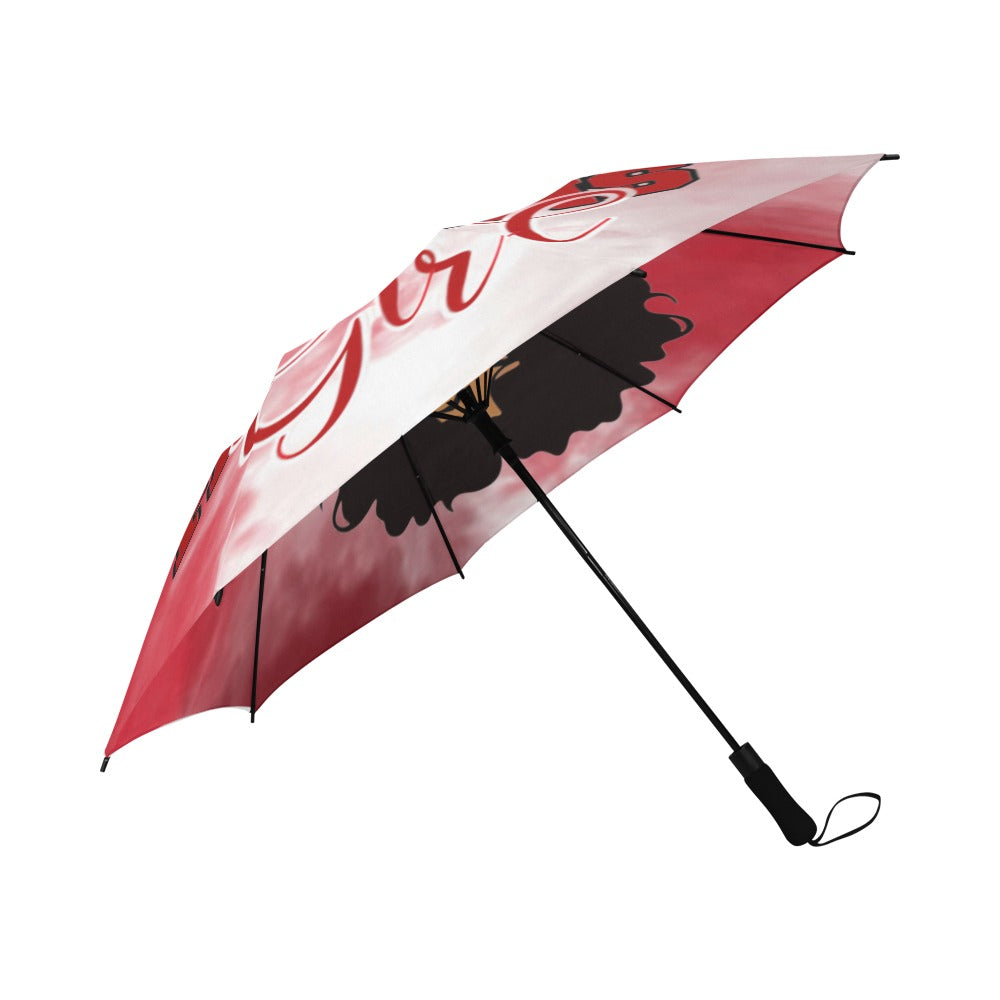 Team Girl Semi-Automatic Foldable Umbrella